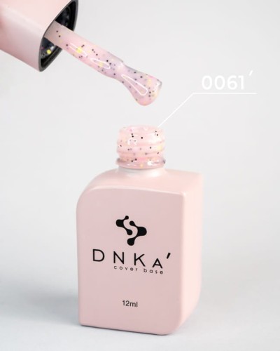DNKa RUBBER BASE FRENCH NEW FORMULA (cover), 30 ml #0061 Confetti