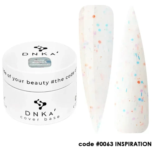 DNKa RUBBER BASE FRENCH NEW FORMULA (cover), 30 ml #0063 Inspiration