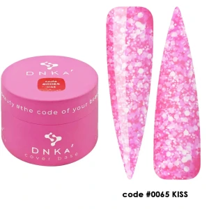 DNKa RUBBER BASE FRENCH NEW FORMULA (cover), 30 ml #0065 Kiss
