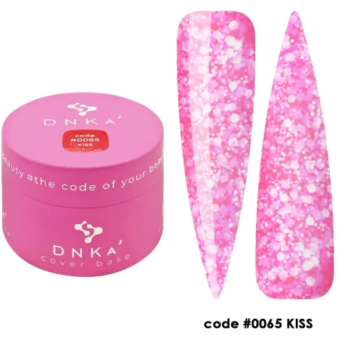 DNKa RUBBER BASE FRENCH NEW FORMULA (cover), 30 ml #0065 Kiss