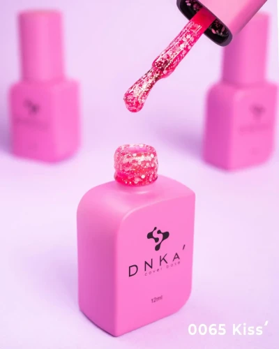 DNKa RUBBER BASE FRENCH NEW FORMULA (cover), 30 ml #0065 Kiss