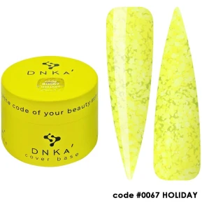 DNKa RUBBER BASE FRENCH NEW FORMULA (cover), 30 ml #0067 Holiday