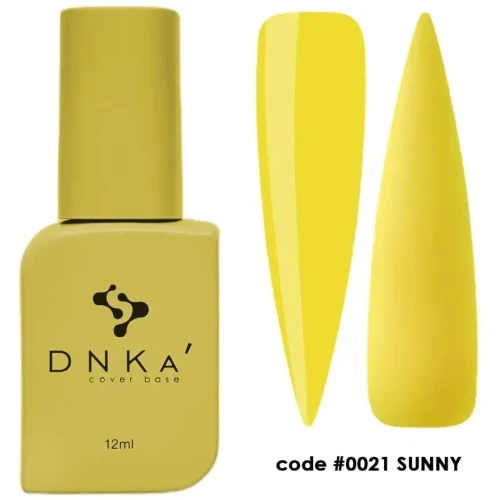 DNKa RUBBER BASE FRENCH NEW FORMULA (cover), 12 ml #0021 Sunny