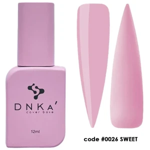 DNKa RUBBER BASE FRENCH NEW FORMULA (cover), 12 ml #0026 Sweet