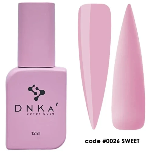 DNKa RUBBER BASE FRENCH NEW FORMULA (cover), 12 ml #0026 Sweet