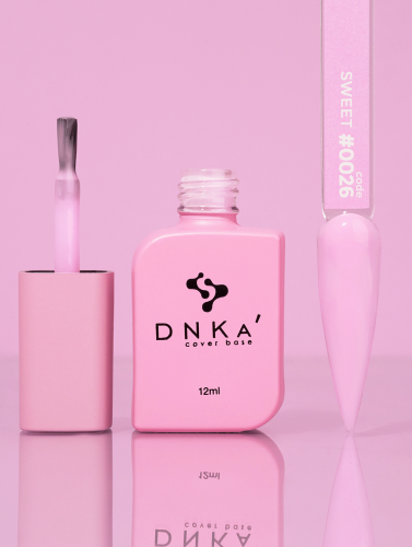 DNKa RUBBER BASE FRENCH NEW FORMULA (cover), 12 ml #0026 Sweet