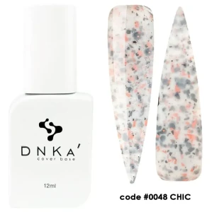 DNKa RUBBER BASE FRENCH NEW FORMULA (cover), 12 ml #0048 Chic