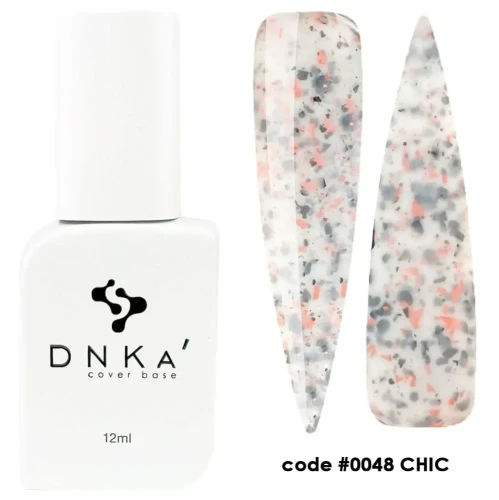 DNKa RUBBER BASE FRENCH NEW FORMULA (cover), 12 ml #0048 Chic