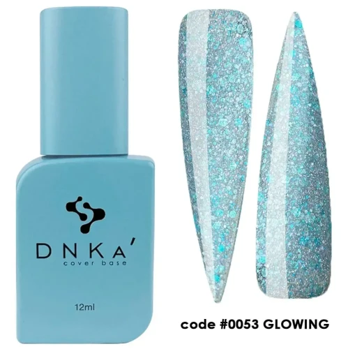 DNKa RUBBER BASE FRENCH NEW FORMULA (cover), 12 ml #0053 Glowing