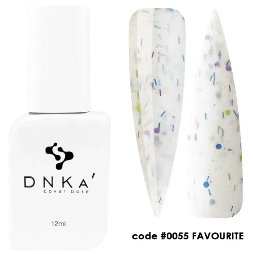 DNKa RUBBER BASE FRENCH NEW FORMULA (cover), 12 ml #0055 Favourite