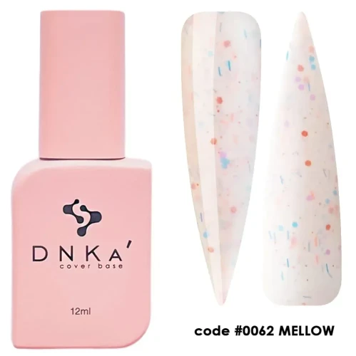 DNKa RUBBER BASE FRENCH NEW FORMULA (cover), 12 ml #0062 Mellow