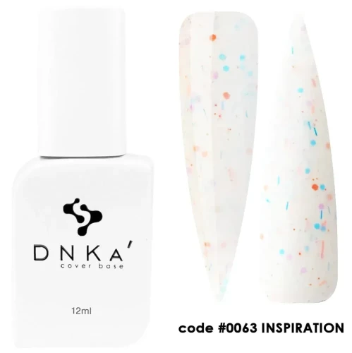 DNKa RUBBER BASE FRENCH NEW FORMULA (cover), 12 ml #0063 Inspiration