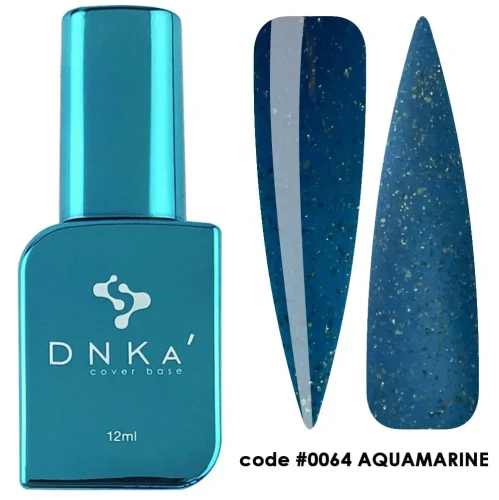 DNKa RUBBER BASE FRENCH NEW FORMULA (cover), 12 ml #0064 Aquamarine