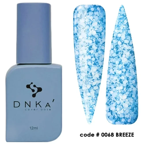 DNKa RUBBER BASE FRENCH NEW FORMULA (cover), 12 ml #0068 Breeze