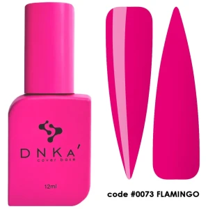 DNKa RUBBER BASE FRENCH NEW FORMULA (cover), 12 ml #0073 Flamingo