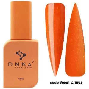DNKa RUBBER BASE FRENCH NEW FORMULA (cover), 12 ml #0081 Citrus
