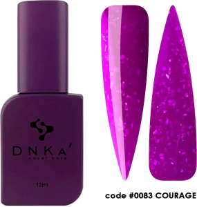 DNKa RUBBER BASE FRENCH NEW FORMULA (cover), 12 ml #0083 Courage