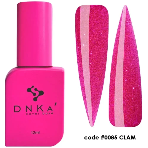 DNKa RUBBER BASE FRENCH NEW FORMULA (cover), 12 ml #0085 Glam