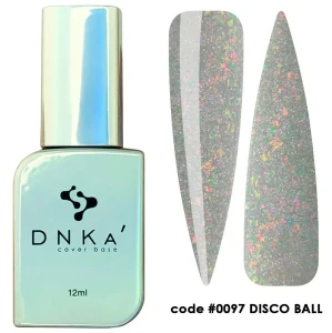 DNKa RUBBER BASE FRENCH NEW FORMULA (cover), 12 ml #0097 Disco Ball