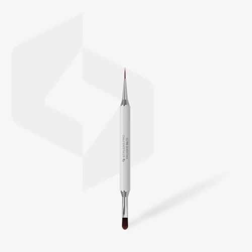 STALEKS EXCLUSIVE Dwustronny pędzel do żelu 11 mm / liner 12 mm