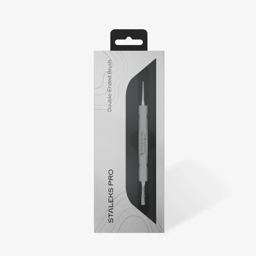 STALEKS EXCLUSIVE Dwustronny pędzel do żelu 11 mm / liner 12 mm