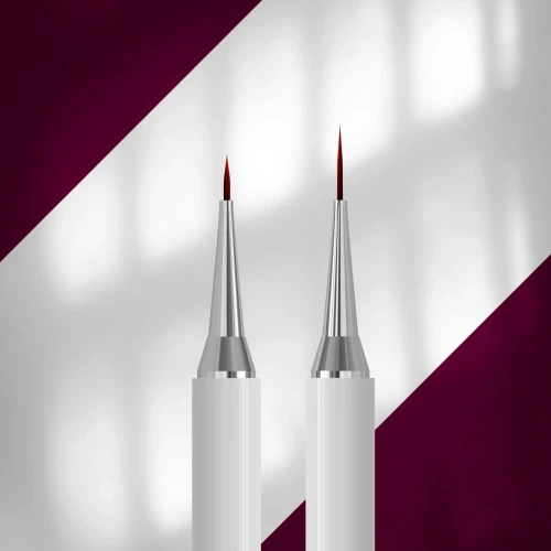 STALEKS EXCLUSIVE Dwustronny pędzel liner 7 mm / do żelu 12 mm