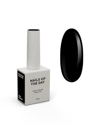 NAILSOFTHEDAY gel polish Black-033, 10 ml