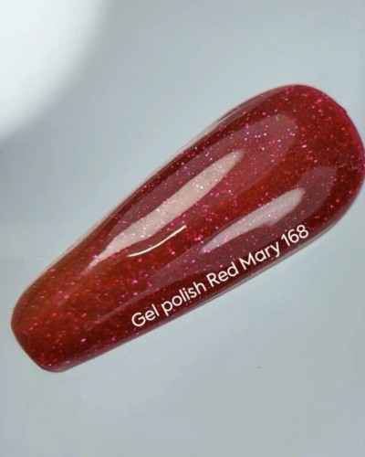 NAILSOFTHEDAY gel polish Red Mary-168, 10 ml