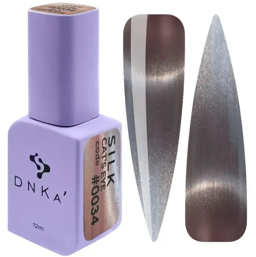 DNKa COLOR GEL POLISH CAT`S EYE , 7 ml #0034 SILK