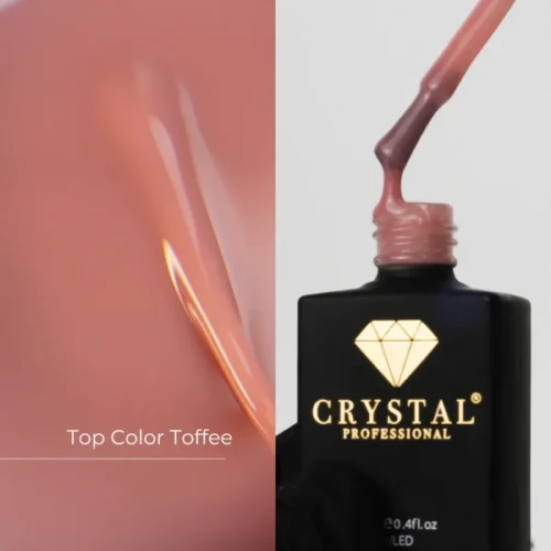 CRYSTAL Top Toffee - kamuflujący top hybrydowy UV/LED - 12ml