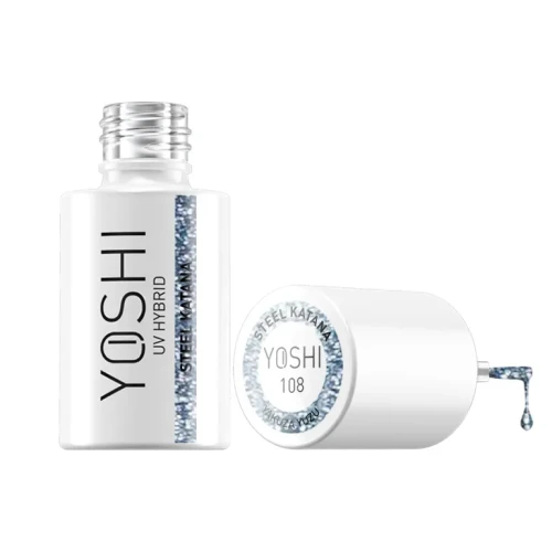YOSHI Lakier Hybrydowy UV Hybrid Steel Katana 6 ml – 108