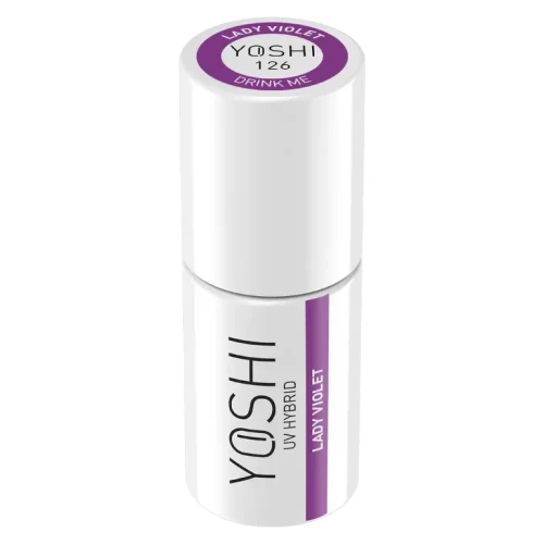 YOSHI Lakier Hybrydowy UV LED Lady Violet 6 ml – 126