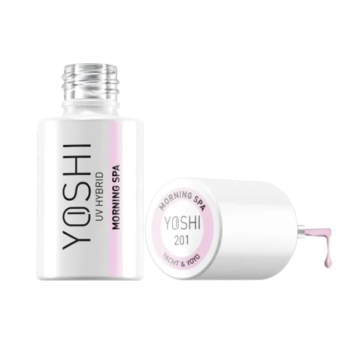 YOSHI Lakier Hybrydowy UV Hybrid Morning Spa 6 ml – 201