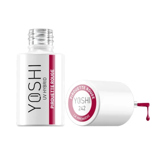 YOSHI Lakier Hybrydowy UV LED Pirouette Rouge 6 ml – 242