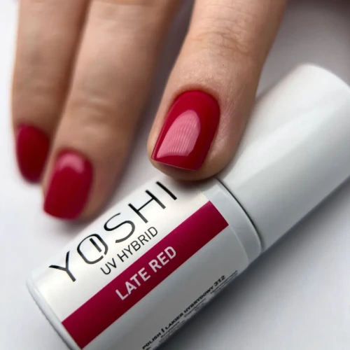 YOSHI Lakier Hybrydowy UV Hybrid Late Red 6 ml – 312