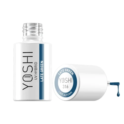 YOSHI Lakier Hybrydowy UV Hybrid Late Green 6 ml – 316