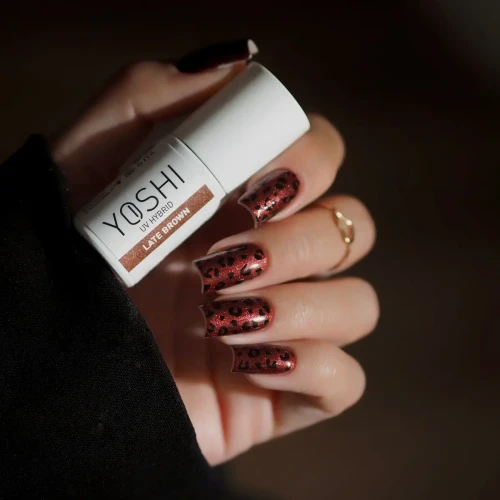 YOSHI Lakier Hybrydowy UV Hybrid Late Brown 6 ml – 318