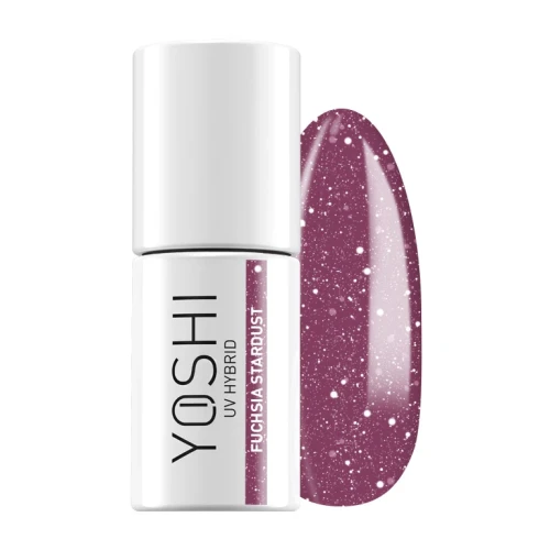 YOSHI Lakier Hybrydowy UV LED Fuchsia Stardust 6 ml – 524