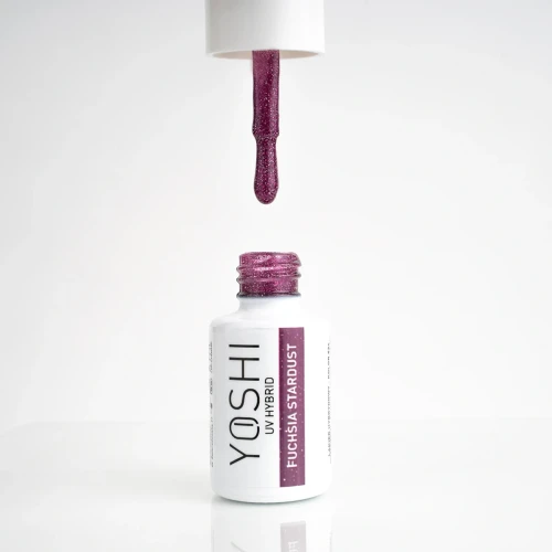 YOSHI Lakier Hybrydowy UV LED Fuchsia Stardust 6 ml – 524
