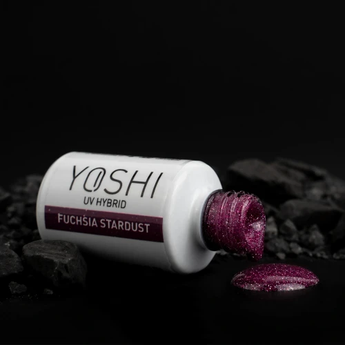 YOSHI Lakier Hybrydowy UV LED Fuchsia Stardust 6 ml – 524