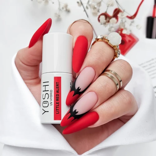 YOSHI Lakier Hybrydowy UV Hybrid Little Red Alert 6 ml – 601