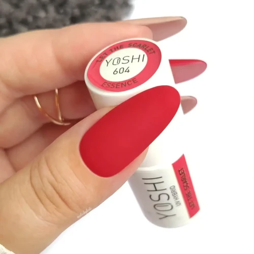 YOSHI Lakier Hybrydowy UV Hybrid Let the Scarlet 6 ml – 604