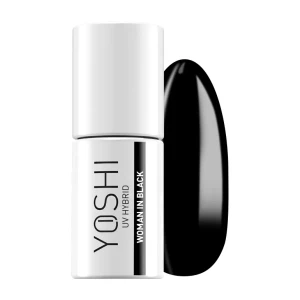 YOSHI Lakier Hybrydowy UV Hybrid Woman In Black 6 ml – 605