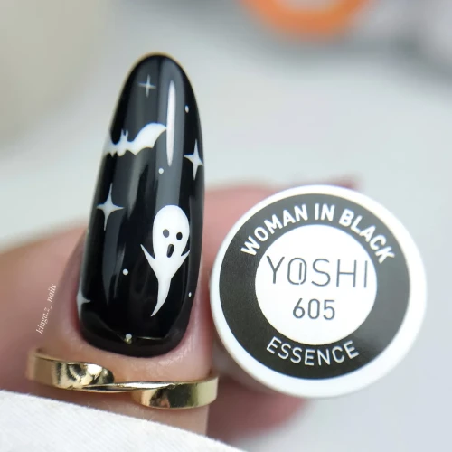 YOSHI Lakier Hybrydowy UV Hybrid Woman In Black 6 ml – 605