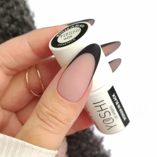 YOSHI Lakier Hybrydowy UV Hybrid Woman In Black 6 ml – 605