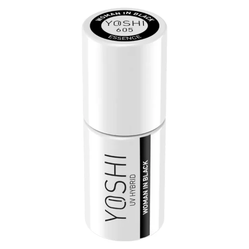 YOSHI Lakier Hybrydowy UV Hybrid Woman In Black 6 ml – 605