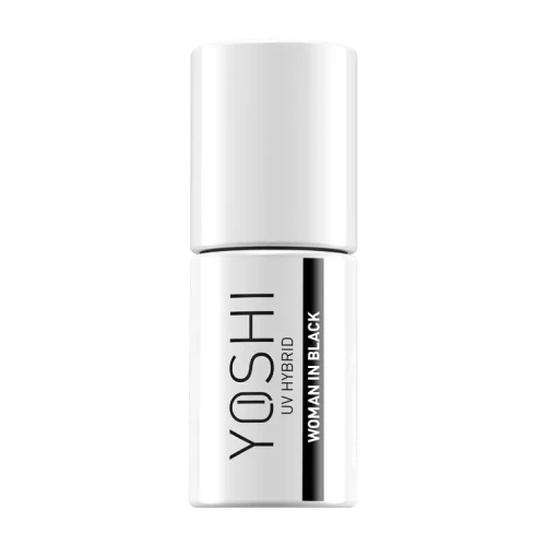 YOSHI Lakier Hybrydowy UV Hybrid Woman In Black 6 ml – 605