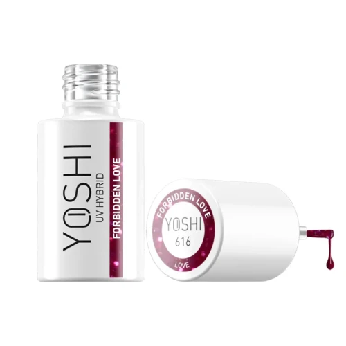 YOSHI Lakier Hybrydowy UV Hybrid Forbidden Love 6 ml – 616