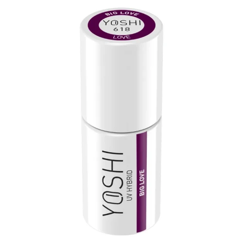 YOSHI Lakier Hybrydowy UV Hybrid Big Love 6 ml – 618