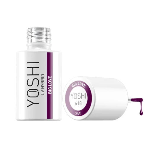 YOSHI Lakier Hybrydowy UV Hybrid Big Love 6 ml – 618